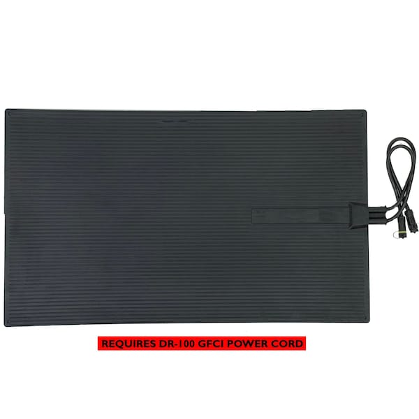 Dr Infrared Heater Blue 23 in. x 40 in. 300-Watt Electric Heated Rubber Snow and Ice Melting Mat Mat Only DR-009 - main